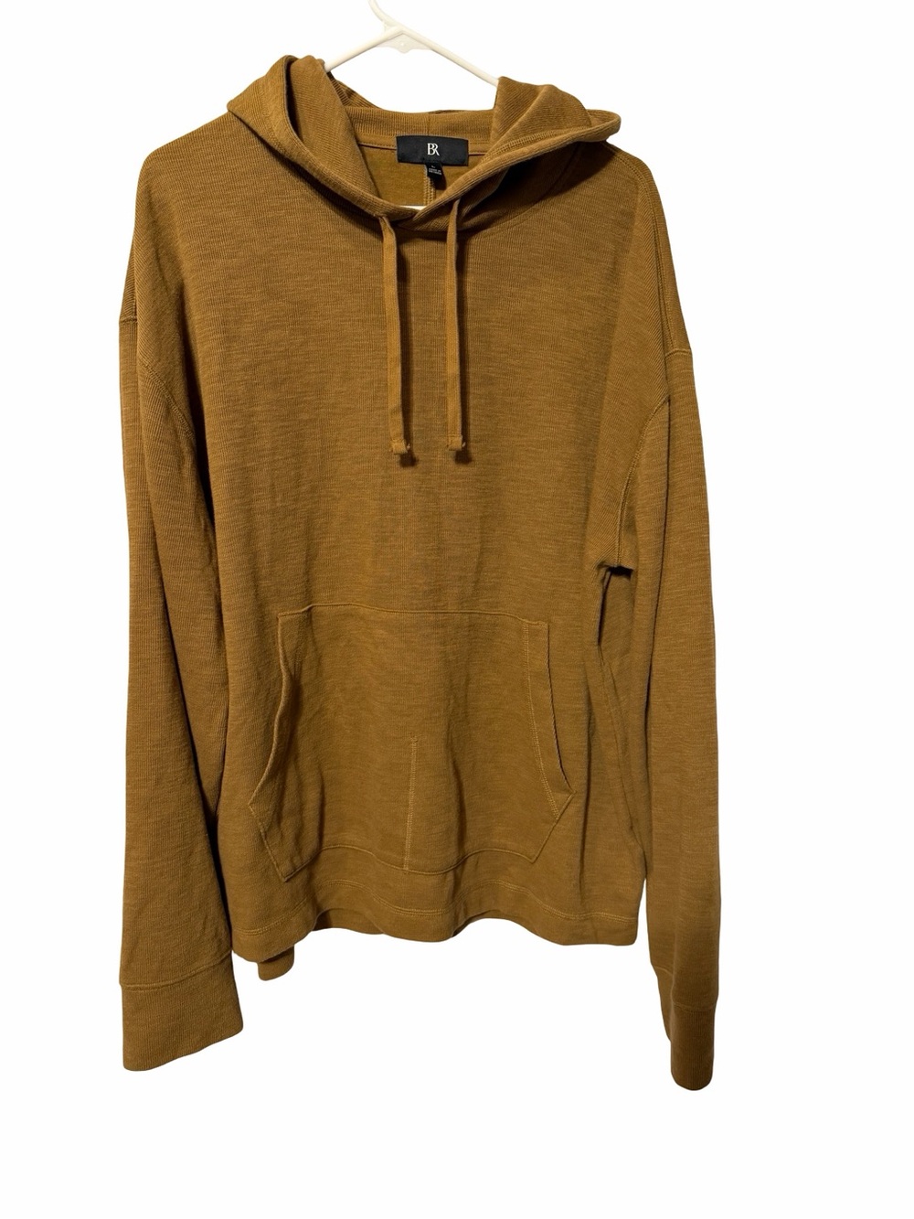 Banana Republic Men's Hooded Pullover in Caramel Brown